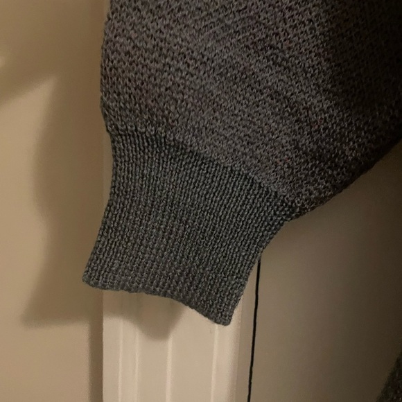 Vintage Camela 100% Wool Open Front Abstract Design Cardigan Sweater Siz… - Picture 5 of 13